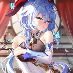 This is a pixiv picture whose title is 甘雨.