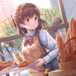 This is a pixiv picture whose title is 「今日はどれにしようかな？」.