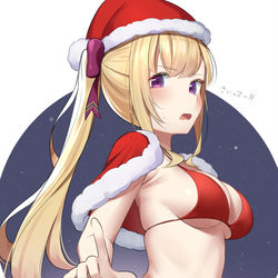 This is a pixiv picture whose title is 水着サンタリオン様.