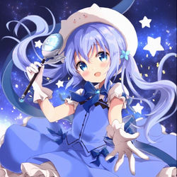 This is a pixiv picture whose title is 魔法少女チノ.