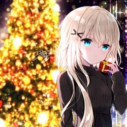 This is a pixiv picture whose title is 「受け取ってくれる…？」.