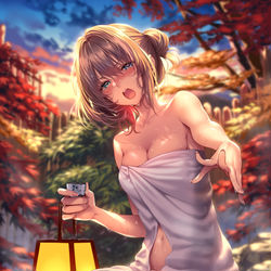 This is a pixiv picture whose title is もぉ！プロデューサー！ もっとこっちに来てください！.