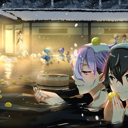 This is a pixiv picture whose title is 冬至の日.