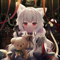This is a pixiv picture whose title is 聖夜.