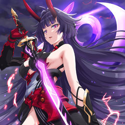 This is a pixiv picture whose title is 雷の律者.
