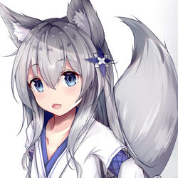 This is a pixiv picture whose title is 巫女小信浓.