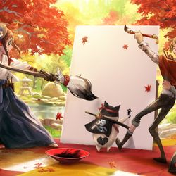 This is a pixiv picture whose title is 第五人格 IdentityV 「漢字の日」.