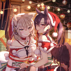 This is a pixiv picture whose title is Marry! Xmas!.