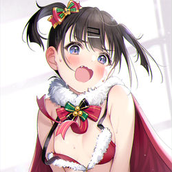 This is a pixiv picture whose title is プレゼントは、お、おっぱいです！……何よ！！？.