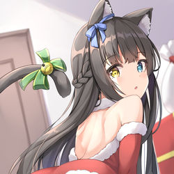 This is a pixiv picture whose title is ホワイトクリスマス🐱.