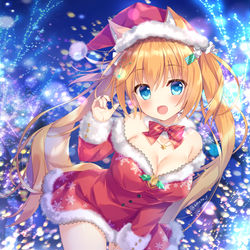 This is a pixiv picture whose title is 🎄🐺💝.