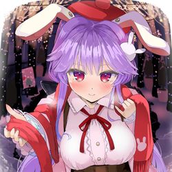 This is a pixiv picture whose title is ロスワ衣装うどんちゃん（クリスマス編）.