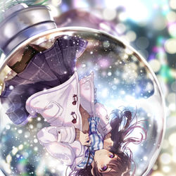 This is a pixiv picture whose title is 逆さま銀世界.