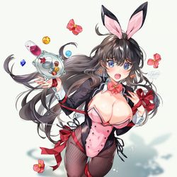 This is a pixiv picture whose title is クリスマスプレゼントバニー.