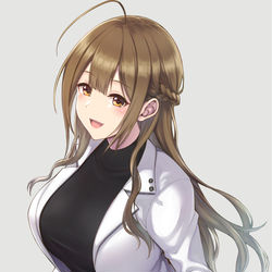 This is a pixiv picture whose title is 「プロデューサーさん、早く行かないと時間が勿体ないですよ」.