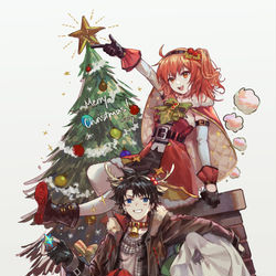 This is a pixiv picture whose title is メリクリぐだーず🎄.