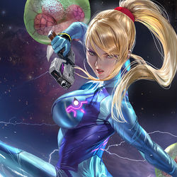 This is a pixiv picture whose title is Samus.