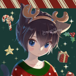 This is a pixiv picture whose title is 🎅.
