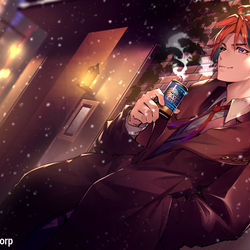 This is a pixiv picture whose title is 【ホロスターズ】夕刻ロベルMV用イラスト.