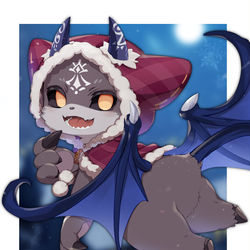 This is a pixiv picture whose title is 冬でび.