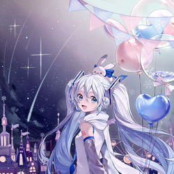 This is a pixiv picture whose title is 冬の遊園地.