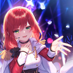 This is a pixiv picture whose title is 绯赤艾莉欧.