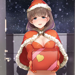 This is a pixiv picture whose title is 【188】「サンタまゆですよー」.