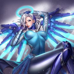 This is a pixiv picture whose title is Snow angel.