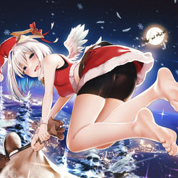This is a pixiv picture whose title is かなたんサンタ.