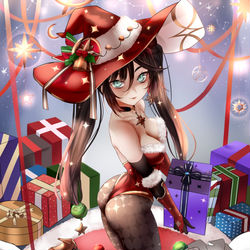 This is a pixiv picture whose title is Christmas Mona.