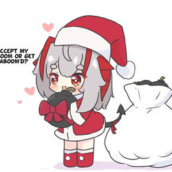 This is a pixiv picture whose title is W wants to give you a present~.