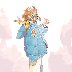 This is a pixiv picture whose title is 姫さまはやくマスクを....