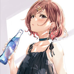 This is a pixiv picture whose title is 水着円香さん🥤.