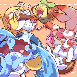 This is a pixiv picture whose title is ガラルの御三家とUMAとジラーチと.