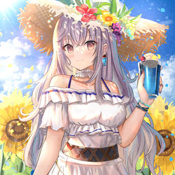 This is a pixiv picture whose title is 向日葵.