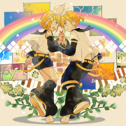 This is a pixiv picture whose title is 虹（菅田将暉）／鏡音リン・レン covered by アンメルツ.