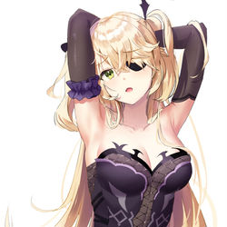 This is a pixiv picture whose title is 服のタトゥーは省略しました。.