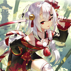 This is a pixiv picture whose title is お嬢.