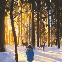 This is a pixiv picture whose title is Winter holiday.