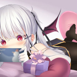This is a pixiv picture whose title is (プレゼント…渡そうと思ったら貰っちゃった).