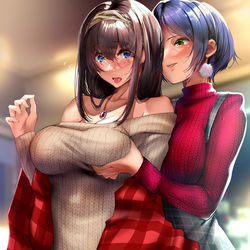 This is a pixiv picture whose title is 文香と奏.
