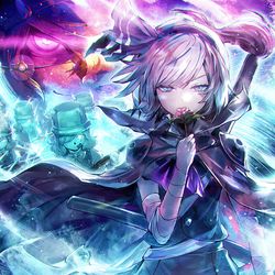 This is a pixiv picture whose title is 妖世刃弔華 わか思ふ地は ありやなしやと.