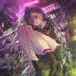 This is a pixiv picture whose title is PUNISHMENT.
