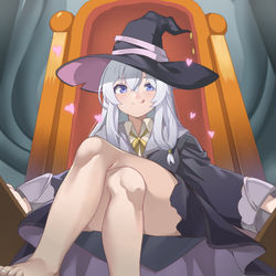 This is a pixiv picture whose title is イレイナの裸足👣(蒸れ差分あり).