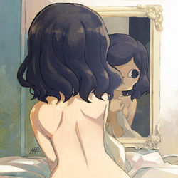 This is a pixiv picture whose title is あつ森裸婦デッサン。.