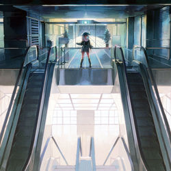 This is a pixiv picture whose title is ビルのエントランスはさながら異界.