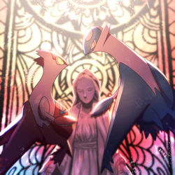 This is a pixiv picture whose title is 憐れみたまえ.