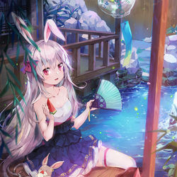 This is a pixiv picture whose title is Rabbit.