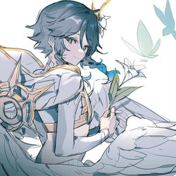 This is a pixiv picture whose title is ウェンティ(原神).