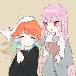 This is a pixiv picture whose title is 🧡💖.